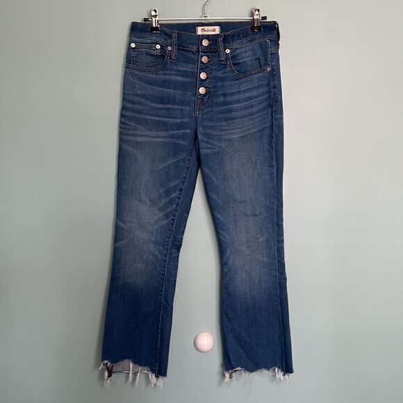 Madewell Cali Demi-Boot Jeans: Chewed-Hem - Picture 2 of 10